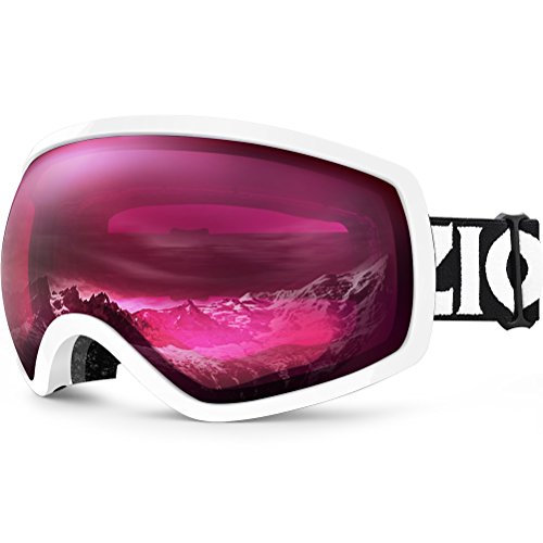 ZIONOR Lagopus Ski Snowboard Goggles UV Protection Anti-fog Snow Goggles for Men Women Youth