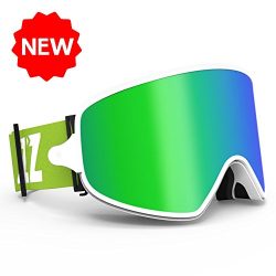 COPOZZ MX Ski Snow Goggles – 2-in-1 For Any Weather – Magnetic Interchangeable Lens  ...
