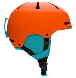 Traverse Sports Youth Ski/Snowboard & Snowmobile Helmet, Matte Tangerine, X-Small (48-51.5cm)
