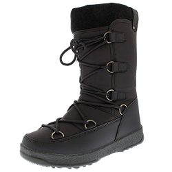 Polar Products Womens Fleece Thermal Waterproof Winter Durable Snow Knee Boots – Gray R ...