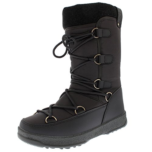 Polar Products Womens Fleece Thermal Waterproof Winter Durable Snow Knee Boots – Gray R ...