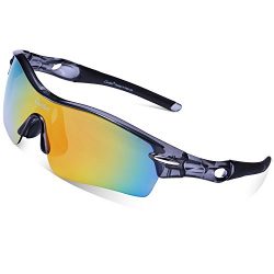 Cycling Sunglasses-Carfia TR90 Sports Sunglasses UV400 Protection Goggles Polarized Sunglasses w ...