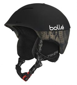 Bolle Synergy Ski Helmet (Soft Black, 54-58-cm)