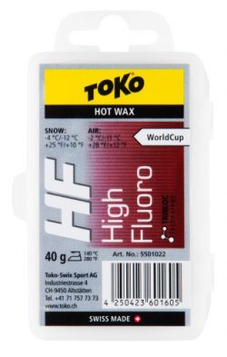 Toko HF Tribloc Ski Wax, Red, 40gm
