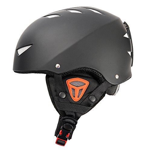 Outer Shell Ski Helmet Convertible Skateboard Helmet with Quick Adjustment Black M