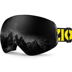 ZIONOR XA Ski Snowboard Snow Goggles for Men Women Anti-fog UV Protection Spherical Dual Lens Design