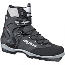 Alpina BC-1550 Back-Country Nordic Cross-Country Ski Boots, for use with NNN-BC Bindings, Black/ ...
