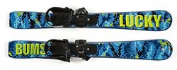Lucky Bums Toddler Kids Boys Girls Youth Beginner Snow Skis, Digital Blue