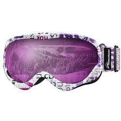 OutdoorMaster Kids Ski Goggles – Helmet Compatible Snow Goggles for Boys & Girls with  ...