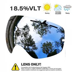 JULI OTG Ski Goggles – Snowmobile Snowboard Skate Goggles with Anti-fog Spherical Double P ...