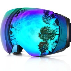 ZIONOR X4 Ski Snowboard Snow Goggles Magnet Dual Layers Lens Spherical Design Anti-fog UV Protec ...