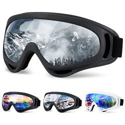 Ski Goggles, SiFREE Snowboard Goggles with UV 400 Protection Windproof Anti-Fog for Women Men Ki ...