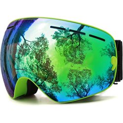 JULI Ski Goggles,Winter Snow Sports Snowboard Goggles with Anti-fog UV Protection Interchangeabl ...