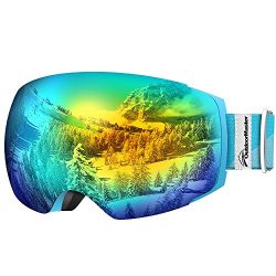 OutdoorMaster Ski Goggles PRO – Frameless, Interchangeable Lens 100% UV400 Protection Snow ...