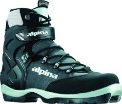 Alpina BC-1550 Back-Country Nordic Cross-Country Ski Boots, for use with NNN-BC Bindings, Black/ ...