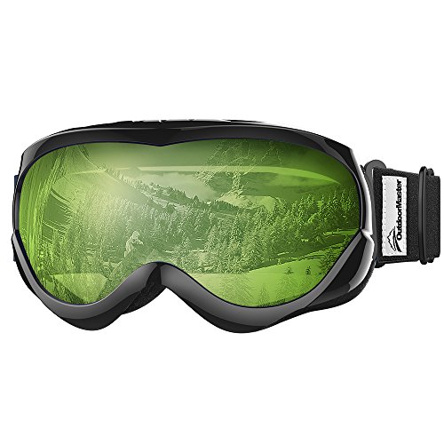 OutdoorMaster Kids Ski Goggles – Helmet Compatible Snow Goggles for Boys & Girls with ...