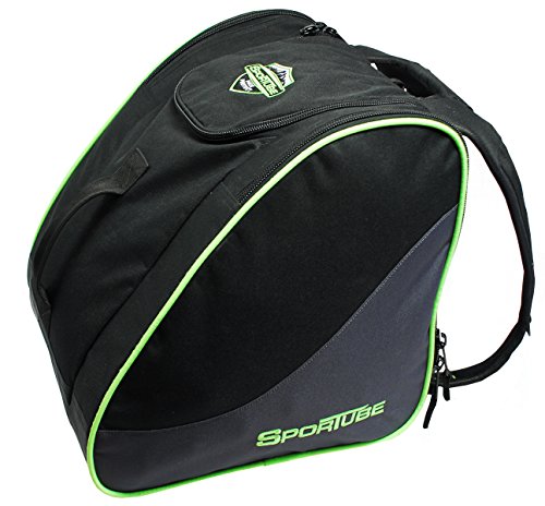 Sportube Traveler Boot Bag, Black/Green