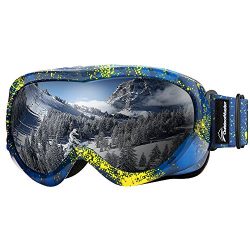 OutdoorMaster Kids Ski Goggles – Helmet Compatible Snow Goggles for Boys & Girls with  ...