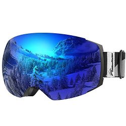OutdoorMaster Ski Goggles PRO – Frameless, Interchangeable Lens 100% UV400 Protection Snow ...