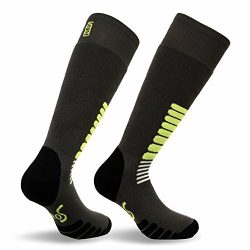 Eurosocks Micro-Supreme Over The Calf Ski Zone Socks,Dark Grey,Small