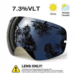 JULI OTG Ski Goggles – Snowmobile Snowboard Skate Goggles with Anti-fog Spherical Double P ...