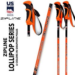 Junior Ski Poles Kids – Carbon Composite Graphite – Zipline “Lollipop” J ...