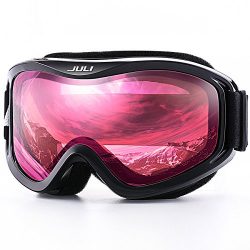 JULI OTG Ski Goggles-Over Glasses Ski / Snowboard Goggles for Men, Women & Youth – 100 ...