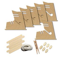 Boot Style Ski Shoe Hiking Style 11013 , Wood Shape Craft Kit, 4 Inch Size Kids Project Kit, Gre ...