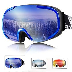 Tryiins OTG Ski Goggles Over Glasses Women’s Mens Youth Anti Fog Ski Snowboard Snow Goggle ...