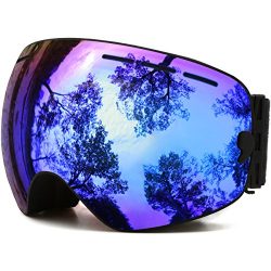 JULI OTG Ski Goggles,Frameless Over Glasses Skiing Snow Goggles for Men Women & Youth – ...