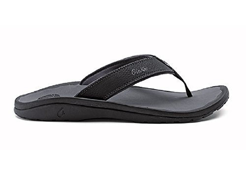 OluKai ‘Ohana Sandal – Men’s Black/Dark Shadow 11