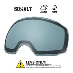 OutdoorMaster Ski Goggles PRO Replacement Lens – 20+ Different Colors ( VLT 60% L.Blue Len ...