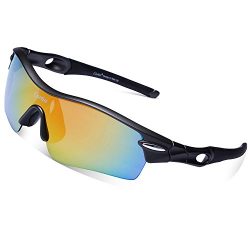 Cycling Sunglasses-Carfia TR90 Sports Sunglasses UV400 Protection Goggles Polarized Sunglasses w ...