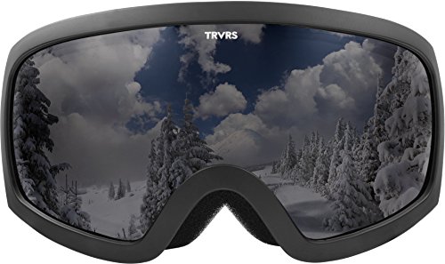 Traverse Varia Ski, Snowboard, and Snowmobile Goggles, Obsidian with Smoke Lens