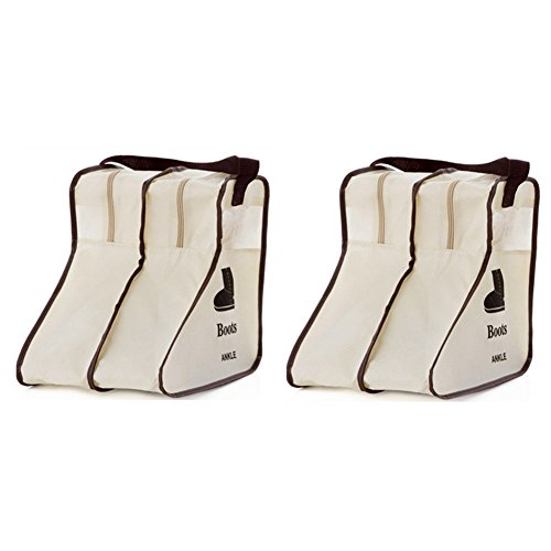 Nizzco Portable 2 Packs,Short Boots Storage/Protector Bag,Boots Cover(Gream)
