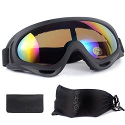 Ski Goggles Skiing Sonwboard Goggles For Men Women & Youth With 100% UV Protection, Colorful