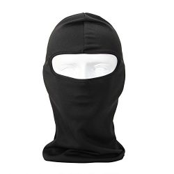 NewNow Candy Color Ultra Thin Ski Face Mask Great Under A Bike / Football Helmet Balaclava-Black