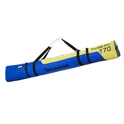 BRUBAKER Padded Ski Bag Skibag Carver Pro 2.0 with strong 2-Way Zip and Compression Straps ̵ ...