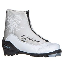 Alpina Women’s T20 Eve Cross-Country Nordic Touring Ski Boots with Zippered Lace Cover, Si ...