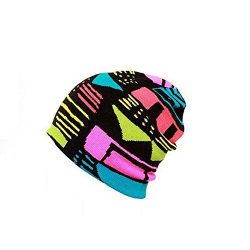 RNTOP Skull Cap Men Women Winter Warm Knitted Ski Hat Beanie Unisex Heap Pile Cap (B)