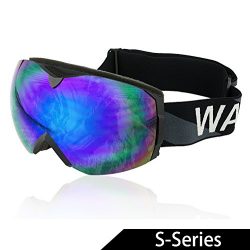 WACOOL Multicolor Professional Snowmobile Snowboard Skate Ski Goggles (Revo Blue)