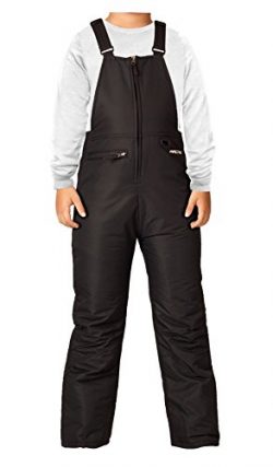 Arctix Youth Insulated Overalls Bib, X-Small, Black