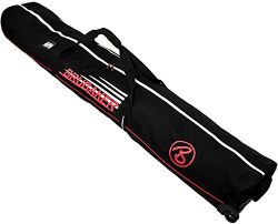 BRUBAKER ‘Race Champion’ Ski Bag with Wheels – for 2 Pairs of Skis – Bla ...
