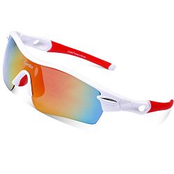 Sport Sunglasses – Carfia Polarized Sunglasses for Men and Women with 5 Interchangeable Le ...