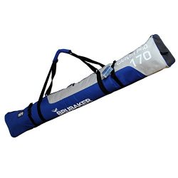 BRUBAKER Padded Ski Bag Skibag Carver Pro 2.0 with strong 2-Way Zip and Compression Straps ̵ ...