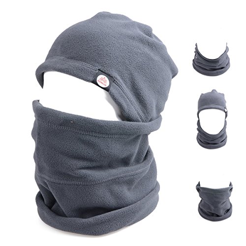 TRIWONDER Balaclava Hood Hat Thermal Fleece Face Mask Neck Warmer Full Face Cover Cap Winter Ski ...