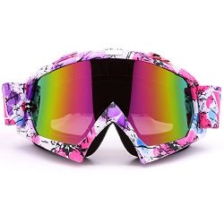 Bendable Windproof Eyewear Protective Glasses Ski Goggles, Zdatt Snow Skiing Snowboarding Motocr ...