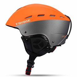 UBORSE Ski Helmet with Airflow Climate Control & Adjustable Fit Windproof Lightweight Profes ...