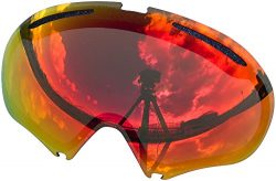 Replacement Lenses For Oakley A Frame2.0 Snow Goggle Red Mirror