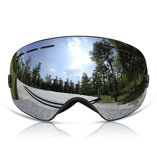 GANZTON Skiing Goggles Snowboard goggles Double Lens Anti-UV Anti-Fog Skating Goggles For Women ...